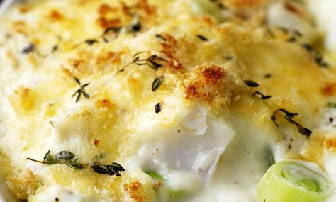 Weight Watchers recipe Cobia Recipes, Leek Gratin, Pollock Fish Recipes, Snapper Fish Recipes, Asian Fish Recipes, Mediterranean Fish Recipe, Paleo Fish Recipes, Whole30 Fish Recipes, Tilapia Fish Recipes