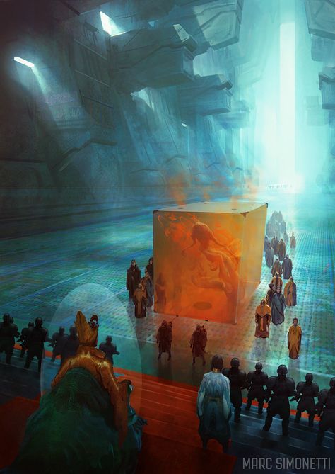 "The emperor and the guild" Interior illustration for "Dune Messiah" by Frank Herbert for Centipede Press Marc Simonetti, Dune Book, Dune Frank Herbert, Dune Art, Science Fiction Illustration, Frank Herbert, The Guild, 다크 판타지, Interior Illustration