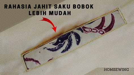 Menjahit saku bobok dengan cara paling mudah Tips Menjahit, Sewing Tutorials, Sewing