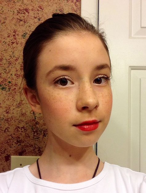 It's really hard to find a tutorial for stage makeup to use on kids! I'm going to take you through the steps of a simple makeup tutorial using very few, ... Natural Stage Makeup Theatre, Basic Stage Makeup, Stage Makeup Theatre, Bad Costumes, Stage Makeup Tutorial, Recital Makeup, Student Makeup, Makeup Journal, Seussical Jr