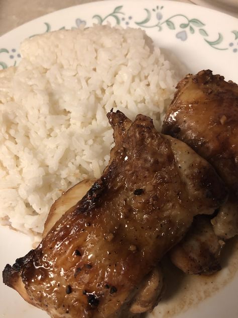 Adobo With Rice, Adobo Rice, Pork Steak Recipe, 11 Aesthetic, Chicken Adobo, Rice Food, Pork Steak, Adobo Chicken, Be Irresistible