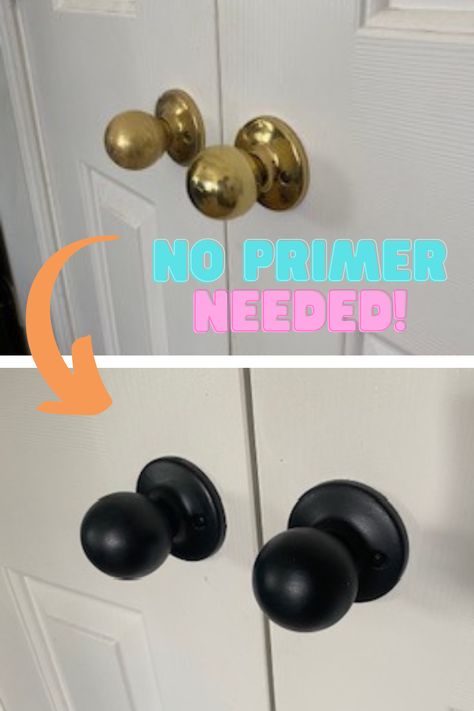 Spray Paint Doorknobs, How To Paint Door Knobs, Painting Door Handles, Painting Fixtures, Painting Door Knobs, Spray Paint Door Knobs, Painted Door Knobs, Matte Black Door Knobs, Spray Painting Door Knobs