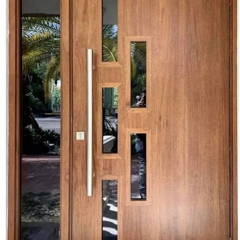 Door Designs ✨️ #door #doors #doordesigns #doordesigns #woodendoor #homedesignsdworld #fypシ゚viralシ2024fyp #explorepage #reelkrofeelkro #foodreview #eatingchallenge #dietfood #sonambajwa #ishankishan Modern Wood Doors, Mid Century Modern Door, Wooden Door Entrance, Solid Wood Entry Doors, Entry Door Designs, Glass Door Design, Modern Entrance Door, Modern Doors, Modern Exterior Doors