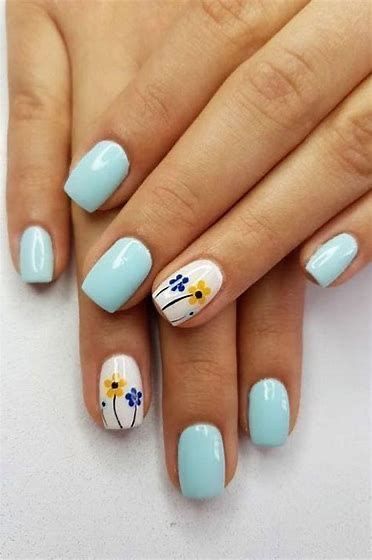 Spring Gel Nails Ideas, Dance Nails, Simple Spring Nails, Floral Nail Designs, Nail Art Gel, Cute Spring Nails, Spring Nail Art, Gel Nail Designs, Bridal Nails