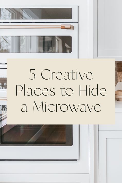 Small Cabinet Beside Stove, Where To Store Microwave, How To Store Microwave In Kitchen, Shelf Over Range Stove, Fridge Next To Microwave, Microwave In The Cabinet, Microwave Behind Cabinet Door, Get Microwave Off Counter, Microwave Pantry Ideas