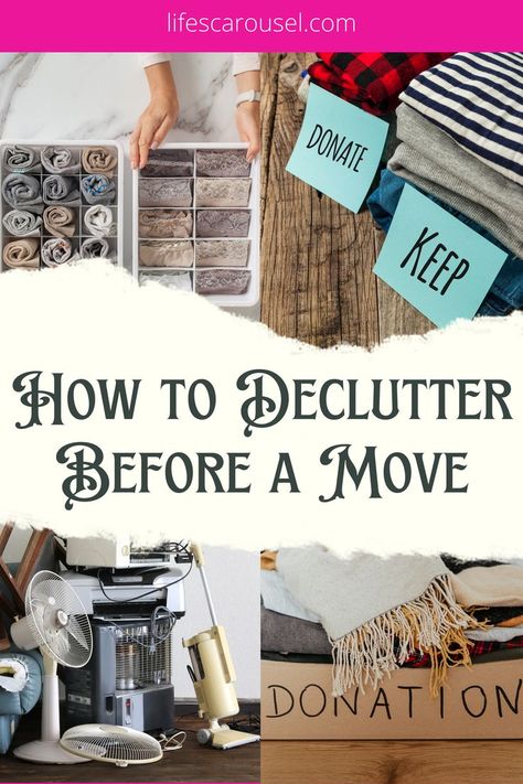 Are you planning on moving out of the house anytime soon? Do you want to know how to declutter and organize your home? One of the most thrilling and difficult situations you may go through is moving. Check out the blog over at How to Declutter Before a Move for more details. Make life just a little easier for you! This also counts as a Moving Tips, Moving Tricks, Delucttering Tips, Decluttering Tricks, Moving Advice, Decluttering Advice, Packing Tips, and Packing Tricks all in one. Declutter Moving Tips, Organizing To Move Packing Tips, Moving Organization Ideas, Moving House Tips Packing Ideas, How To Downsize For A Move, Declutter Moving, Moving Tips Packing, Moving Packing Tips, Packing Tips Moving