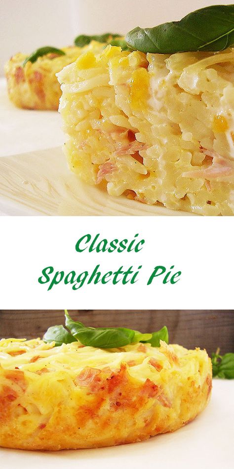 Classic Spaghetti Pie is perfect hearty week dinner. You can preboil spaghetti noodles or use leftover spaghetti to make this crispy crust easy spaghetti bake. Meatless Spaghetti Pie, Easy Spaghetti Bake, Spaghetti Pie Recipe Easy, Meatless Spaghetti Sauce, Meatless Spaghetti, Baked Spaghetti Pie, Spaghetti Pie Recipes, Spring Form Pan, Natural Nurturer