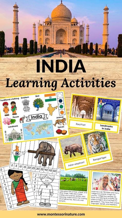 India Theme Preschool Activities, India Activities Preschool, India Preschool Theme, Asia Preschool Activities, India Crafts For Kids Culture, The World Preschool Activities, Around The World Activities For Toddlers, India Activities For Kids, Preschool Travel