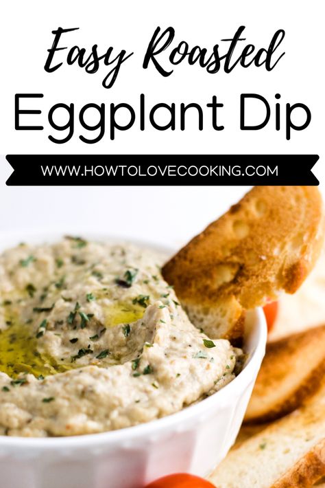 Roasted Eggplant Dip Recipes, Fried Eggplant Dipping Sauce, Aubergine Dip Recipe, Whipped Eggplant Dip, Eggplant Spread Recipes, Eggplant Dips, Eggplant Dip Recipes, Eggplant Spread, Aubergine Dip