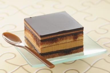 French Opera Cake -Not for the Fainthearted but so Worth the Effort: Classic French Opera Cake French Opera Cake, French Christmas Desserts, Opera Cake Recipe, French Dessert Recipes, French Food Recipes, Nurse Cake, Nursing Cake, Classic French Desserts, Opera Cake