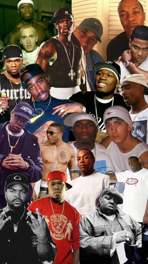 kings #50cent #tupacshakura #tupac #eminem #jayz #drdre #biggiesmalls #notoriousbiggie #nelly Eminem Tupac Wallpaper, Tupac And Eminem Wallpaper, 50 Cent Wallpaper Aesthetic, 50cent Wallpaper, Tupac And Eminem, Nelly 2000s, Nelly Rapper 2000s, Tupac Body, Old School Rappers