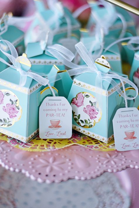 Personalized Tea Bag Thank You Tags Elegant Party Themes, Par Tea, Fiesta Shower, Digital Sign, Bridal Tea Party, Tea Party Favors, Baby Shower Tea, Tea Party Theme, Girls Tea Party