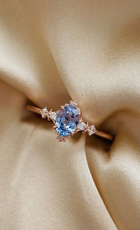 Blue Sapphire Gold Engagement Ring, Medevil Engagement Rings, Fantasy Inspired Wedding Rings, Bookish Engagement Ring, Baby Blue Wedding Ring, Wedding Ring Colored Stone, Blue And Gold Engagement Ring, Fantasy Inspired Engagement Rings, Unique Engagement Rings Blue