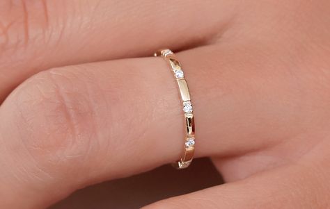 Diamond Ring Eternity, Band Diamond Ring, Wedding Band Diamond, Gold Rings Stackable, Gold Diamond Wedding Band, Gold Armband, Ringe Gold, Bridal Bands, Eternity Ring Diamond