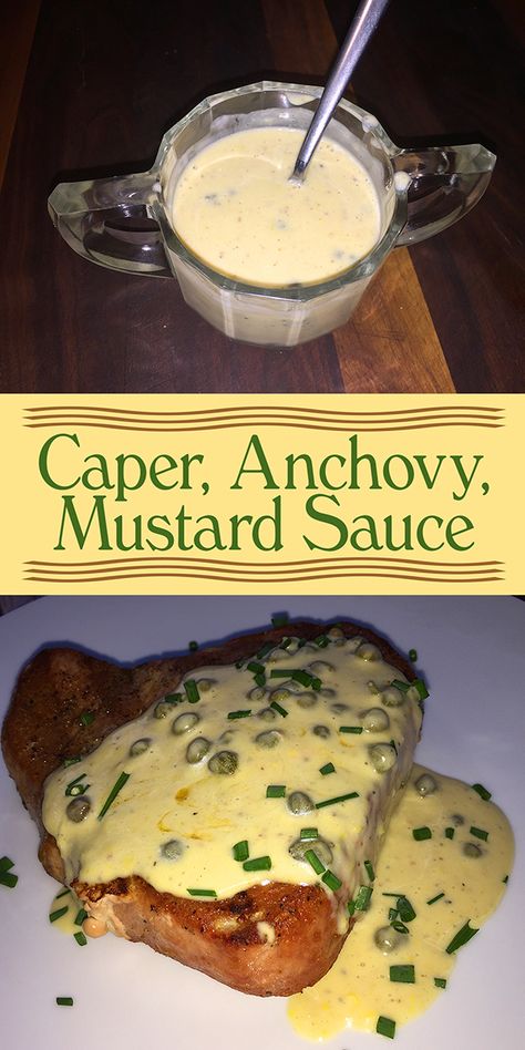 Shallot Caper Sauce, Kapow Sauce, Mustard Caper Sauce, Anchovies Recipes, Capers Sauce, Anchovy Recipes, Best Sauce Recipe, Anchovy Sauce, Capers Recipe