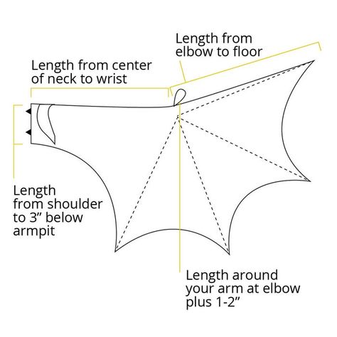 Bat Wing Cape Diy, Bat Wing Pattern, Bat Wings Diy, Tempest Costumes, Articulating Wings, Bat Cosplay, Bat Wings Costume, Bat Dress, Halloween Wings