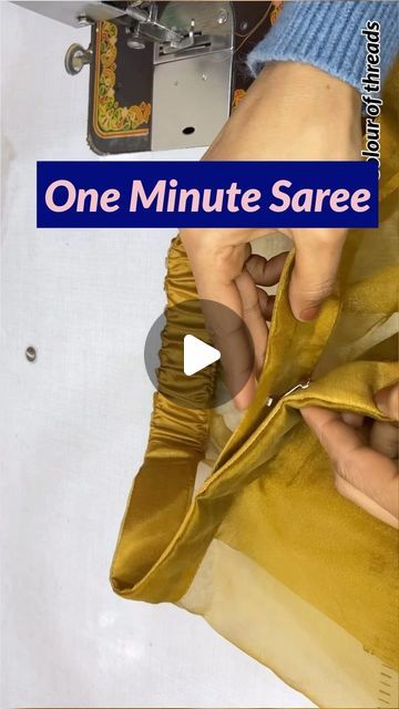 Bhawna Meenia on Instagram: "One Minute Saree,full video on YouTube channel #sewing #fashion #reels #followforfollowback #trending #viral #saree #fashionblogger" Couture, Made Up Saree Designs, Stitched Saree Pattern, Latest Saree Pattern, Lucknowi Saree Blouse Designs, Readymade Saree Design, Saree With Gown, 2024 Suit For Women, New Trending Saree Designs