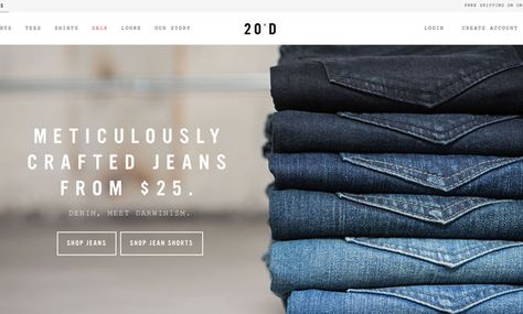 Design Inspiration  20 Jeans,  #clean #ecommerce #fixednav #largefooter #mouseover #photo #Responsive #search #slideshow #sotd #white Jeans Website, Website Design Ecommerce, News Web Design, Web Design Trends, Web Design Services, Ux Web Design, Email Design, Best Wordpress Themes, Responsive Design