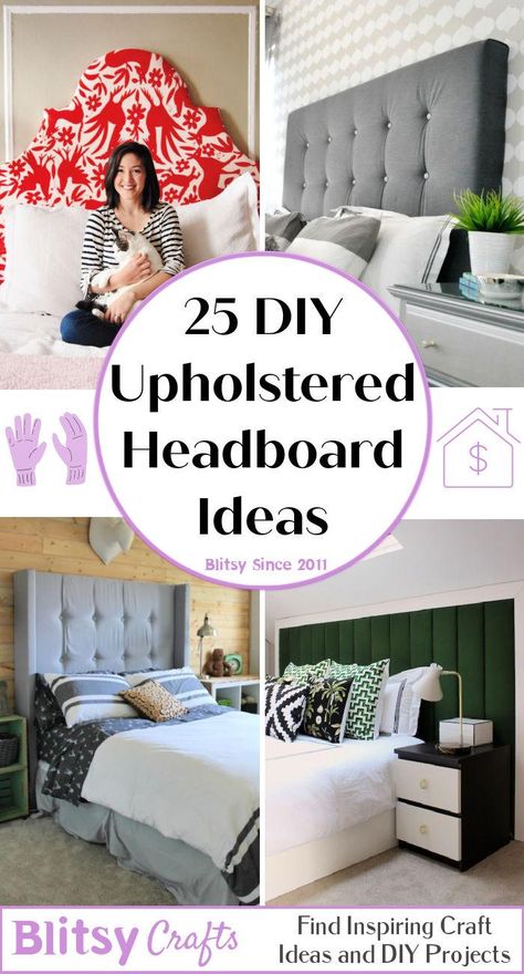 Head Boards Design Modern Diy, Redo Headboard Diy Ideas Fabric, Bed Head Diy Padded Headboards, Covered Headboard With Fabric, Upholstery Headboard Ideas, Homemade Headboards Fabric, Cushioned Headboard Diy, How To Make A Headboard Out Of Fabric, Fabric Headboards Ideas