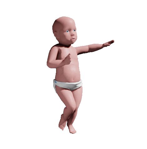 Dancing Baby Gif, Silly Gifs, Sticker Random, Stickers Random, Baby Sticker, Meme Gif, Happy Meme, Weird Gif, Dancing Baby