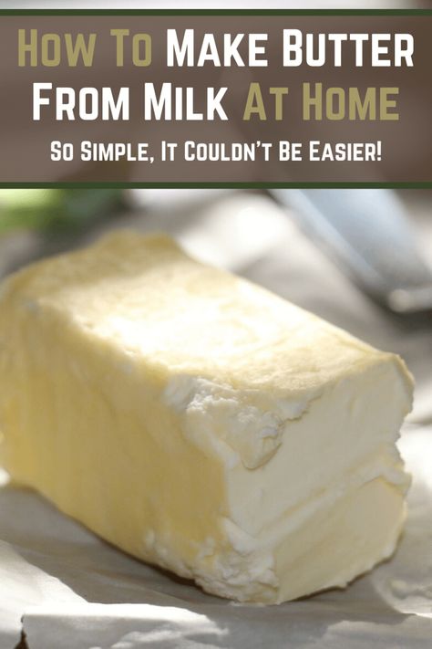 How To Make Butter From Milk At Home Make Butter At Home, Cheese Recipes Homemade, Butter Recipes Homemade, Butter At Home, Cheese Making Recipes, Make Butter, Cultured Butter, Making Butter, Flavored Butter