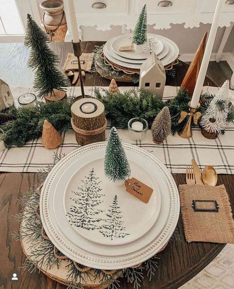 Diy Christmas Centerpiece Ideas, Table With Candles, Diy Christmas Centerpiece, Christmas Centerpiece Ideas, Christmas Tables, Kirkland Home Decor, Holiday Tablescape, Ornaments To Make, Holiday Dinner Party