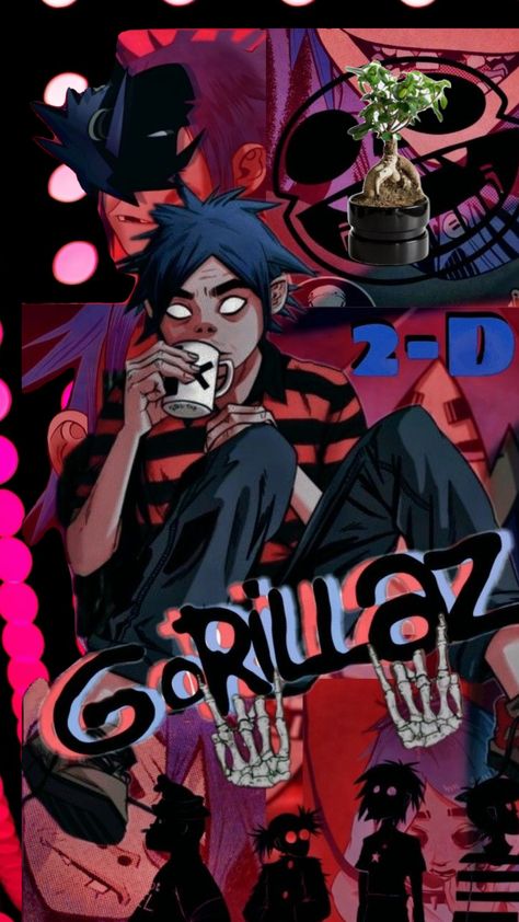 #myfirstshuffle Gorillaz 2d, Gorillaz 2 D, 2-d Gorillaz, Rock Wallpaper, Gorillaz Fan Art, Whatsapp Wallpapers Hd, Monkeys Band, Gorillaz Art, Band Wallpapers