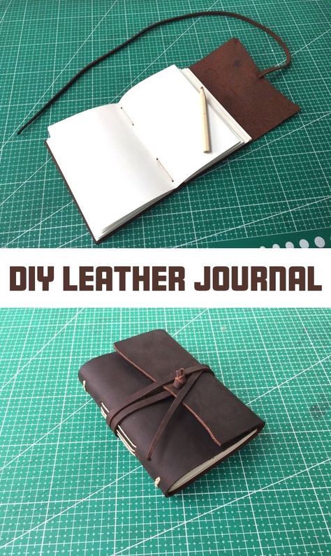 Make a simple leather journal with minimal tools! Felt Journal Cover, Home Made Journals Diy, Book Making Diy, Diy Leather Journal, Leder Diy, Handmade Leather Notebook, Homemade Journal, Handmade Journals Diy, Bookbinding Tutorial