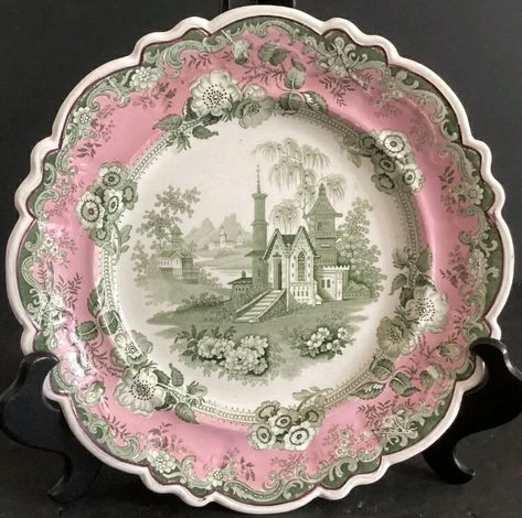 Luxury Tableware, Transferware Plate, Antique Stoneware, Antique Dishes, Pretty China, Ceramic Artwork, China Dishes, Antique Plates, Currier And Ives