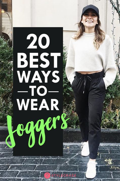 Shoes To Wear With Joggers Casual, Jogger Pant Outfits Women, T Shirt And Joggers Outfit Women, Winter Outfit With Joggers, How To Style Jogger Pants For Women, High Rise Joggers Outfit, Sweat Joggers Outfits, Shirt And Joggers Outfit Women, Fall Joggers Outfit Dressy