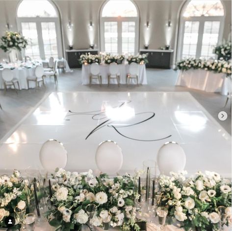 Black And White Dance Floor, Round Room, White Dance Floor, Rustic Glam Wedding, White Dance, Dance Floor Wedding, Las Vegas Wedding, Rustic Glam, Black And White Wedding