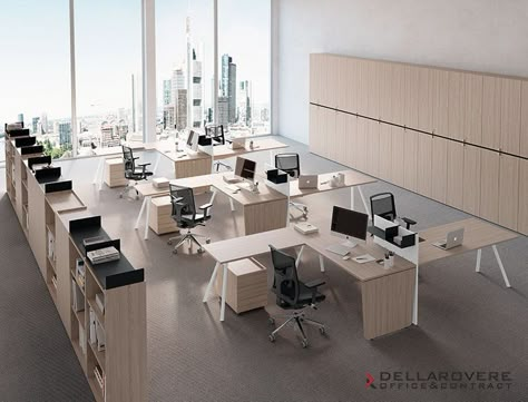 Open Concept Office Space Layout, Large Office Layout, Open Space Office Layout, Large Office Design, Work Canteen, Open Office Layout, Office Layout Plan, Free Desk, Open Concept Office