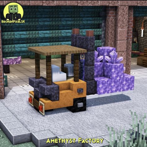 Minecraft Villager Job Buildings, Minecraft Forklift, Minecraft Street Decoration, Minecraft City Decorations, Minecraft Factory Interior, Pet Store Minecraft, Minecraft Shipyard, Minecraft Subway, Minecraft Industrial Building