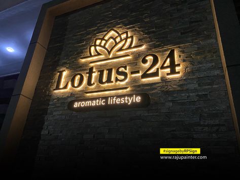 Backlit Logo, Signage Outdoor, Brass Sign, Entrance Signage, Outdoor Logo, Led Sign Board, Door Name Plates, Signage Board, Office Signage