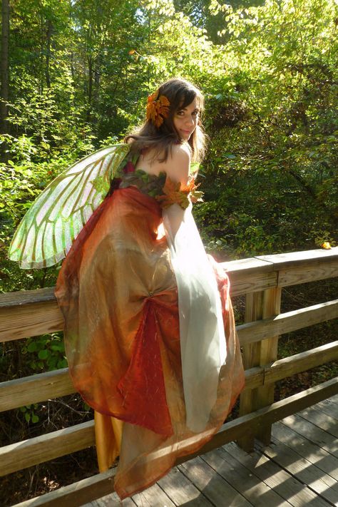 Fall Fairy costume by Sitara-LeotaStock on deviantART Fall Fairy Costume, Woodland Fairy Costume, Garden Fairy Costume, Fairy Costume Women, Faerie Costume, Fairy Costume Diy, Fall Fairy, Fairy Cosplay, Fairy Outfit