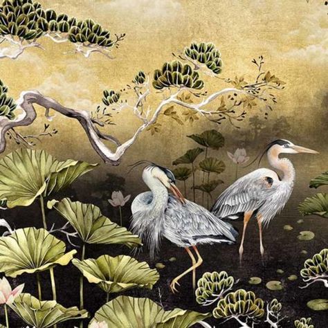 Chinoiserie chic wallpaper