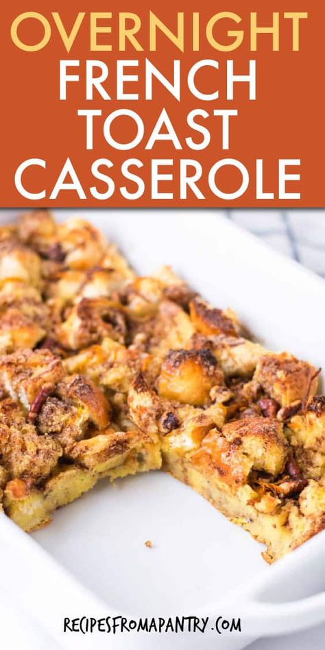 French Toast Bundt Cake, Frenchtoastcasserole Easy, French Toast For Two, Oven French Toast Recipe, Easy French Toast Casserole, Easy French Toast Bake, Easy French Toast, French Toast Casserole Easy, Toast Casserole