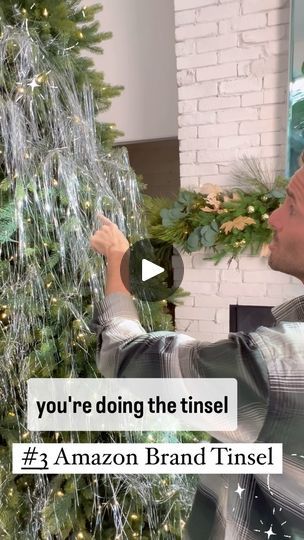 Tinsel Christmas Tree Decoration, Tinsel Tree Decorating Ideas, Tinsel Christmas Tree, Tinsel Tree, Alternative Christmas Tree, The Guest, Tree Ideas, My Thoughts, Outdoor Christmas Decorations