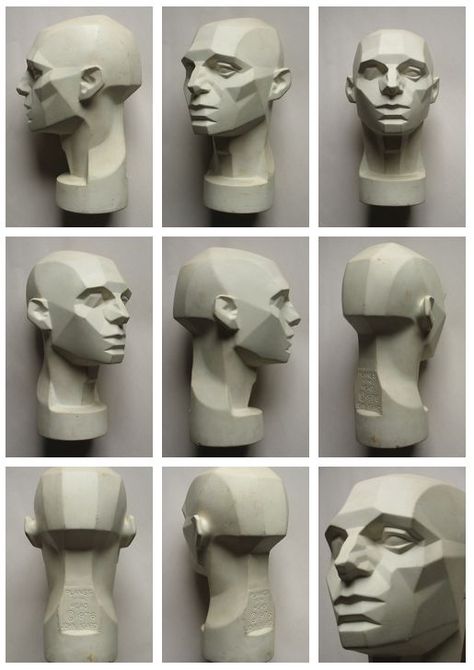 hey I am new polycount and an enthusiast trying to learn character design and i recently picked up zbrush (less then a month ago) and would appreciate any kind… Planes Of The Face, Head Anatomy, Face Anatomy, Anatomy Sculpture, Sculpture Head, 얼굴 드로잉, 얼굴 그리기, Sculptures Céramiques, Drawing Heads