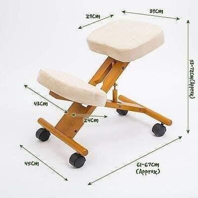 Knee Yoga, Ergonomic Kneeling Chair, Kneeling Chair, Woodworking Joinery, Woodworking Joints, Folding Furniture, Chair White, Medical Office, Office Seating