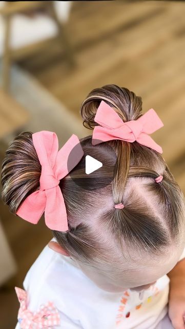 Lauren Thompson on Instagram: "Summer Vacation Toddler Hairstyles part 5  #toddlerhair #toddlerhairstyles #fourthofjulyhair #fourthofjuly #hair #hairtutorial #kidshairtutorial #toddlergirl #hairinspo #kidshair #kidshairstyles #toddlerhairtutorial #girlhairstyles" Toddler Hairstyles Girl Summer, Fun Toddler Hairstyles, Simple Hairstyles For Toddler Girl, Toddler Hairstyles Girl With Bangs, Toddler Hairstyles Girl Curly Hair, Short Toddler Girl Hairstyles, Hairstyles For Infants, Girls Hairstyles With Bow, Cute Easy Toddler Hairstyles