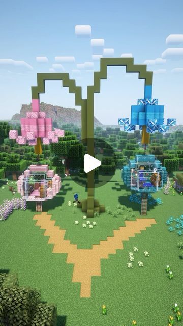 50K views · 9.6K likes | Fortressgames on Instagram: "2 playe flower house  #minecraft #minecraftbuilds #minecraftbuild #minecraftideas #minecrafthouse" Minecraft Custom Flowers, Flower Farm Minecraft, Flower Minecraft House, Minecraft Giant Flowers, Minecraft Flowers Build, Minecraft Bell Design, Flower House Minecraft, Minecraft Flower House, Fairy House Minecraft