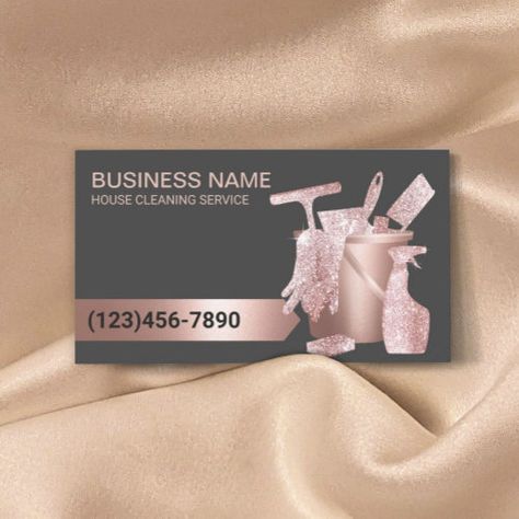 $27.40 | Professional Cleaning Service Modern Rose Gold #cleaning, house cleaning, modern, professional, housekeeping, maid service, office cleaning, rose gold, girly trendy glitter, auto detailing Service Business Card, Clean Business Card Design, Rose Gold Business Card, Residential Cleaning Services, Company Business Cards, Gold Business Card, Cleaning Business Cards, Social Media Marketing Plan, Service Business