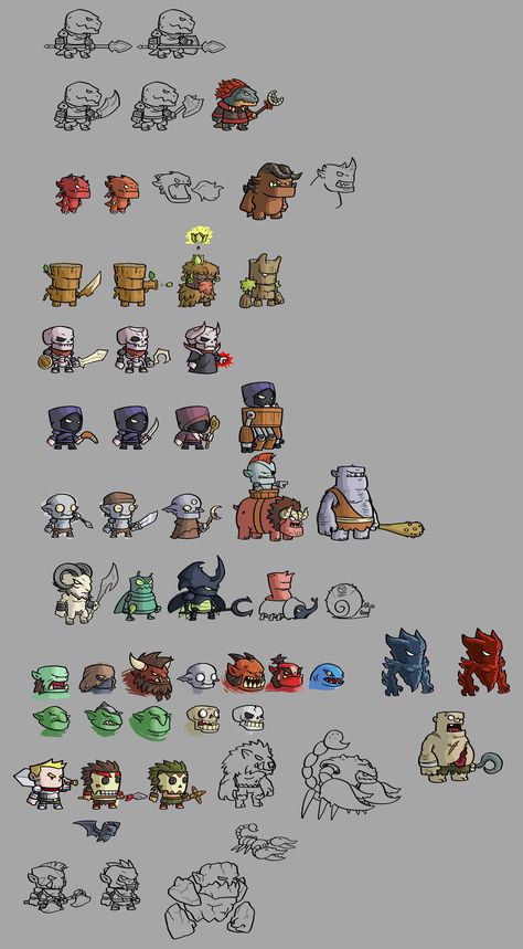 2d Platformer Character Design, 2d Sprites Character Design, D&d Enemies, Platformer Character, 2d Game Character Design, Pixel Art Platformer, Game Art Style, Enemy Design, Game Art Design