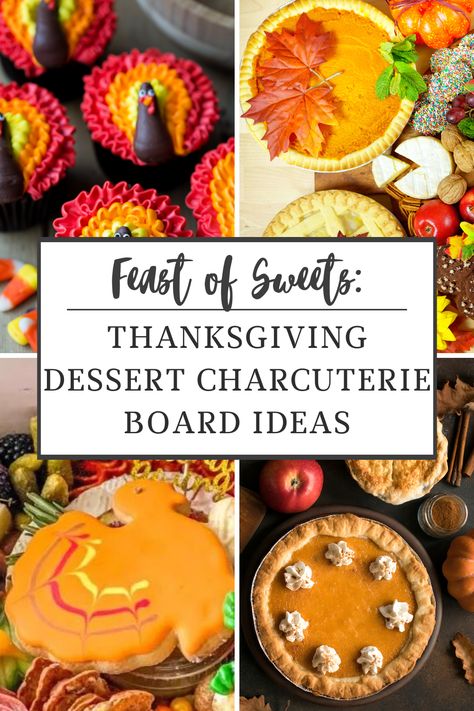 🍰🍬 Sweeten your Thanksgiving celebration with delightful dessert charcuterie board ideas! Indulge in a cornucopia of treats. Create a dessert masterpiece that will have everyone giving thanks. #DessertCharcuterie #ThanksgivingSweets #HolidayTreats #SweetIndulgence #DessertIdeas #ThanksgivingDesserts #DessertBoard #SweetTreats #DessertInspiration #DessertLovers Thanksgiving Dessert Grazing Board, Dessert Platter Thanksgiving, Thanksgiving Dessert Charcuterie Boards, Charcuterie Board Thanksgiving Dessert, Thanksgiving Charcuterie Desert Board, Turkey Dessert Board, Mini Desserts Charcuterie Board, Thanksgiving Desserts Charcuterie, Thanksgiving Desert Board Ideas