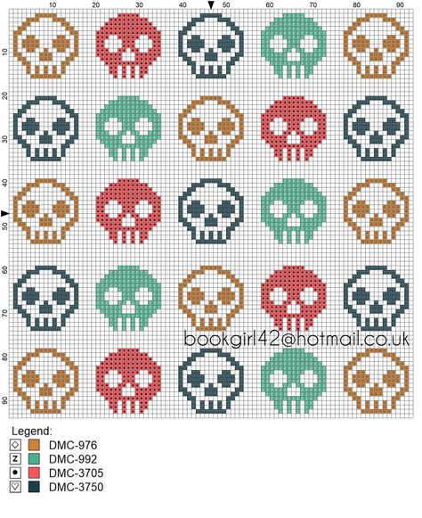 Mini Skull Cross Stitch Pattern, Halloween Cross Stitch Borders, Tiny Skull Cross Stitch, Tapestry Crochet Skull Pattern, Knitted Skull Pattern, Skull Cross Stitch Pattern Free, Skull Pixel Pattern, Small Skull Cross Stitch Pattern, Skull Knitting Chart