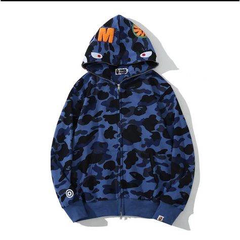 Brand New With Tag And Bag Men’s Size Large Bape Hoodie. Authentic. Shark Sweatshirt, Bape Shark, Bape Hoodie, Suit Man, Camouflage Hoodie, Pullover Mode, Streetwear Mode, Camo Hoodie, Legging Sport