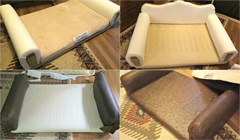 How to Build a High-End Dog Sofa                                                                                                                                                                                 More Build A Dog Bed Diy, Dog Sofa Bed Diy, Dog House That Looks Like A House, Living Room With Dog Bed, Cat Sofa Diy, Diy Cat Sofa, Diy Dog Sofa, Dog Bed Diy, Niche Chat