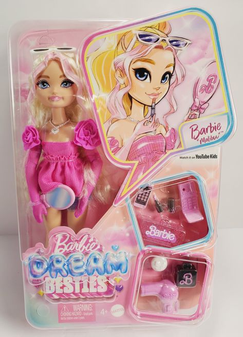 NEW 2024 Barbie Dream Besties Fashion Doll Playset Barbie Malibu Mattel #HYC21. New condition. The doll is in very good condition, but the box has some wear. The doll has never been removed from the box. Please use photos as part of description and zoom for more details. Sold as is. Pet-smoking free home environment. Barbie Dream Besties, Barbie Pp, Barbie Besties, Barbie Malibu, Steffi Love, Barbie Playsets, Mattel Shop, Home Environment, Barbie Dream