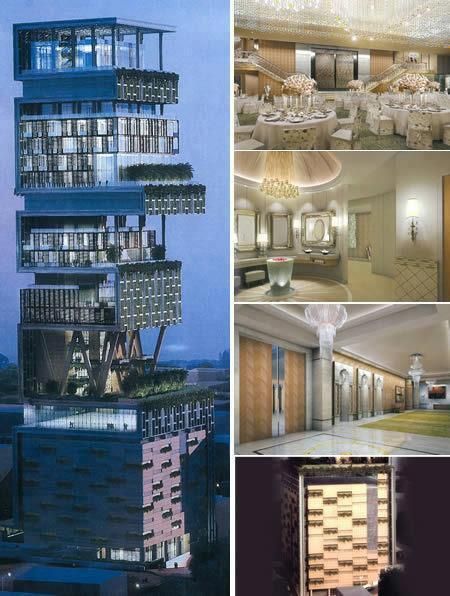 World's most expensive house - Mumbai - 1 billion dollar Billion Dollar Homes, Ambani House, Luxurious Houses, Homes Luxury, Expensive Houses, Celebrity Houses, Most Expensive, Dream Homes, Amazing Architecture